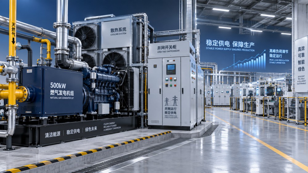 Why industrial sites are adopting 500 kW gas generator sets for peak power