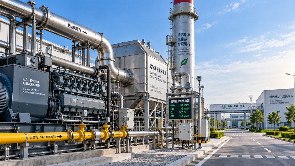 Quelles normes d'émissions s'appliquent aux groupes électrogènes à gaz sur les sites industriels ?