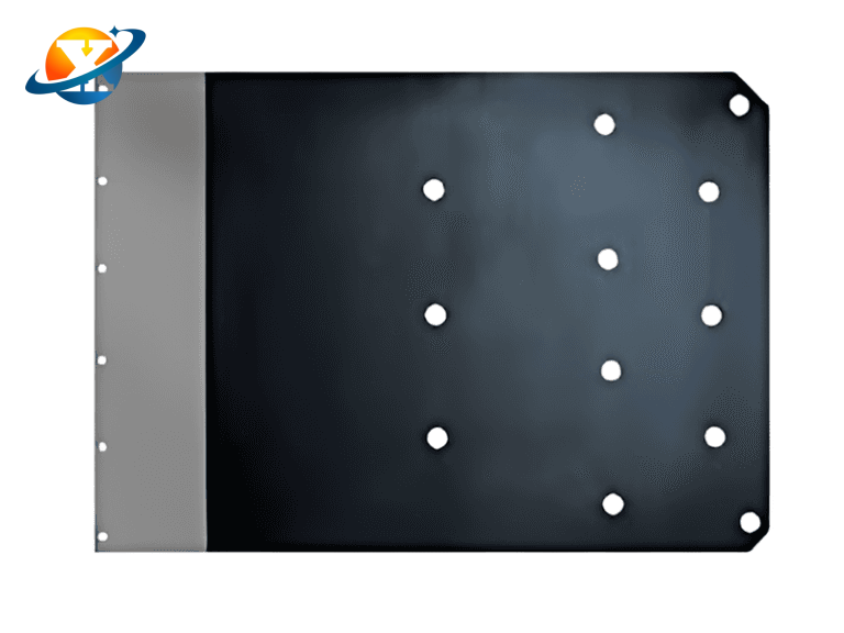 Titanium anode for copper recovery from etching solution Titanium anode for copper recovery from etching solution