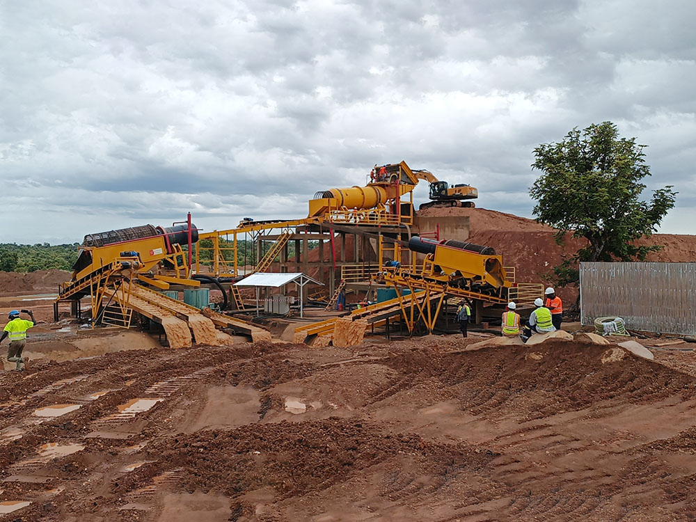 Drum screen gold mining equipment
