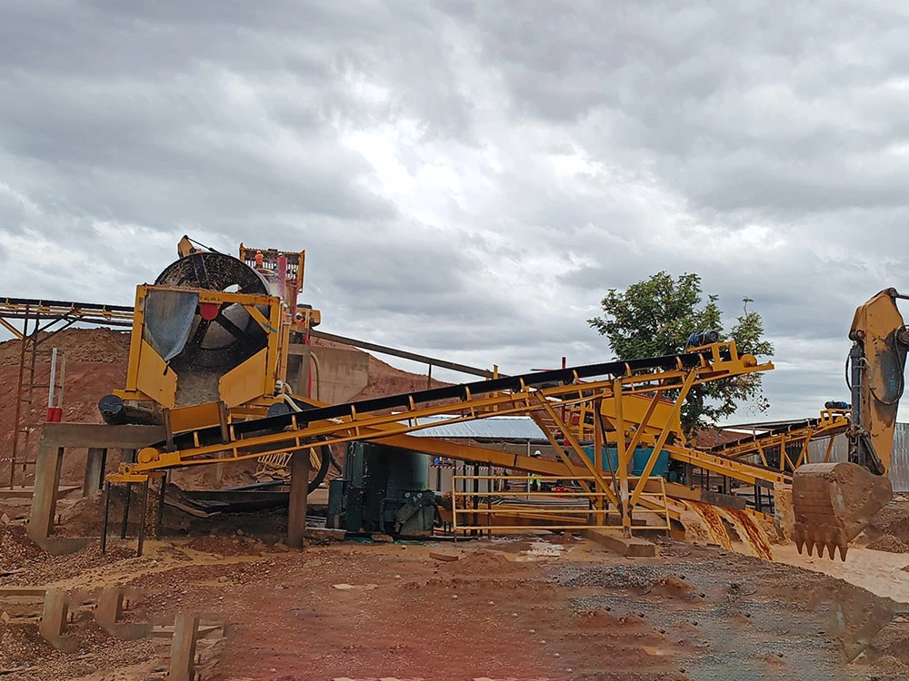 Drum screen gold mining equipment