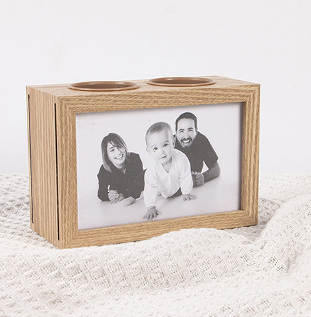 Wooden pen holder photo frame