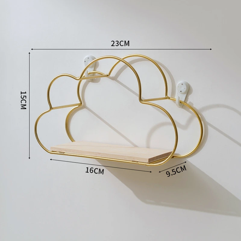 Metal decorative wall shelves