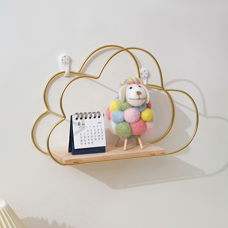 Metal decorative wall shelves