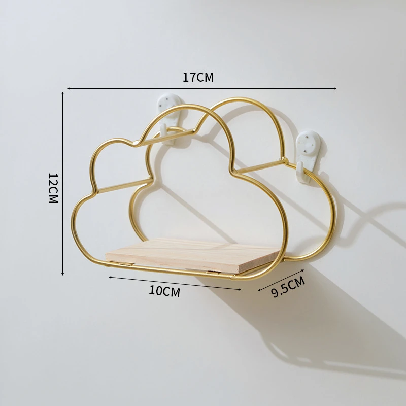 Metal decorative wall shelves