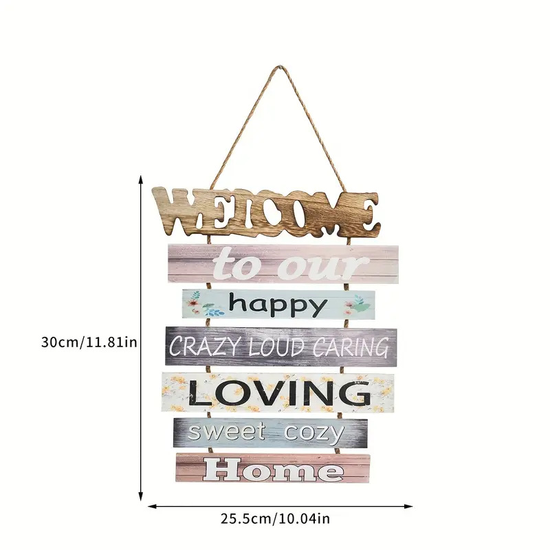 Wooden hanging wall decoration 