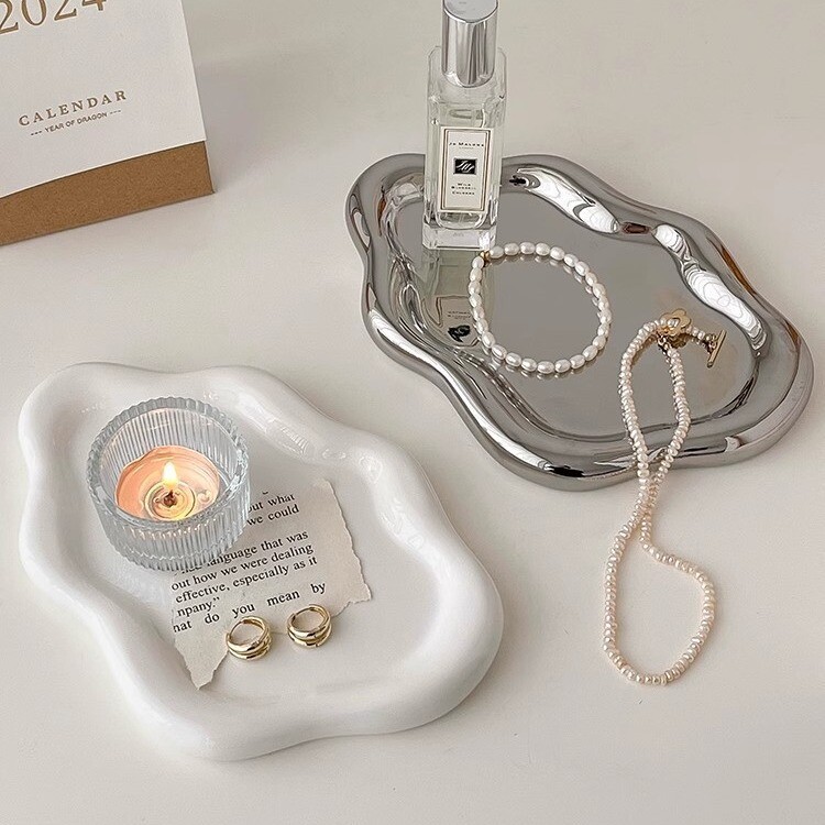 Ceramic jewelry tray