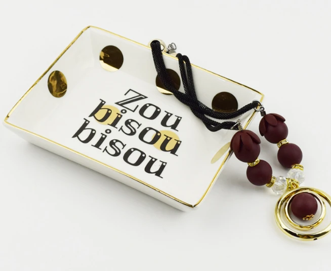 Ceramic jewelry tray