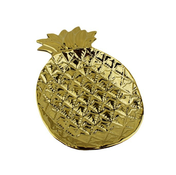 Ceramic pineapple jewelry tray 