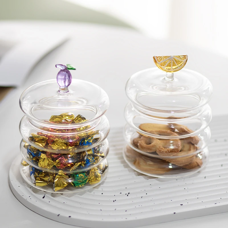 Glass candy jar
