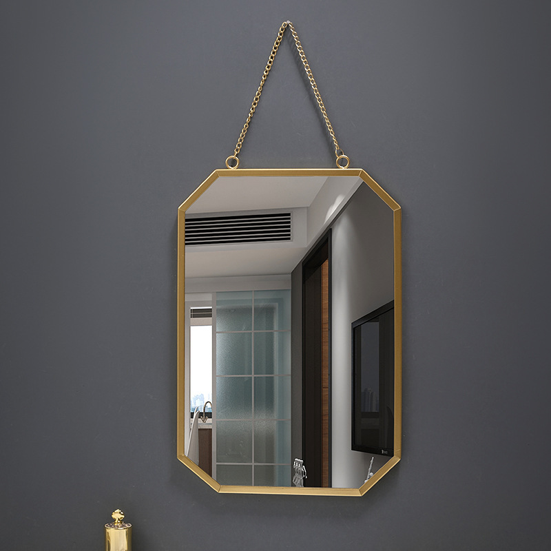 Metal wall mirror