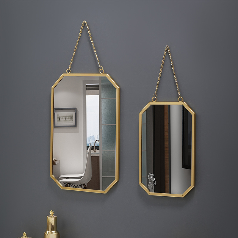 Metal wall mirror
