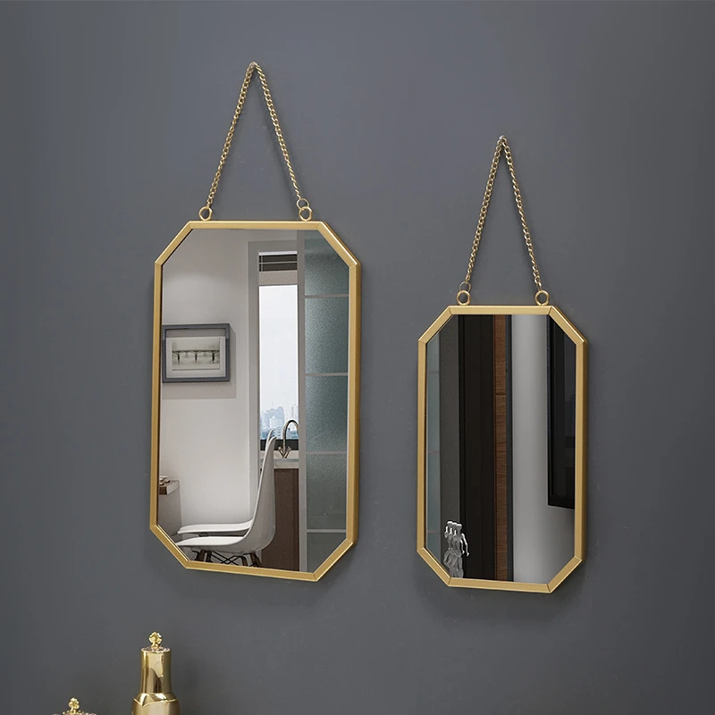 Metal wall mirror
