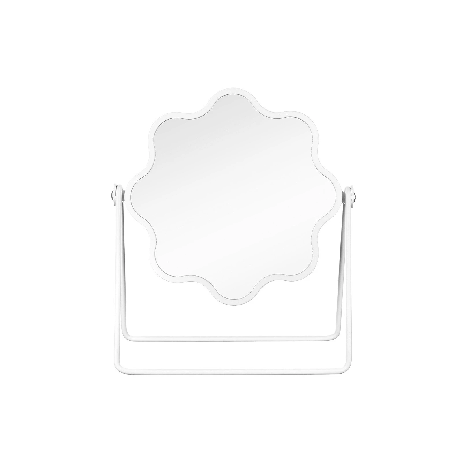 Metal makeup mirror