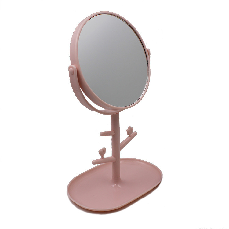 Plastic makeup mirror