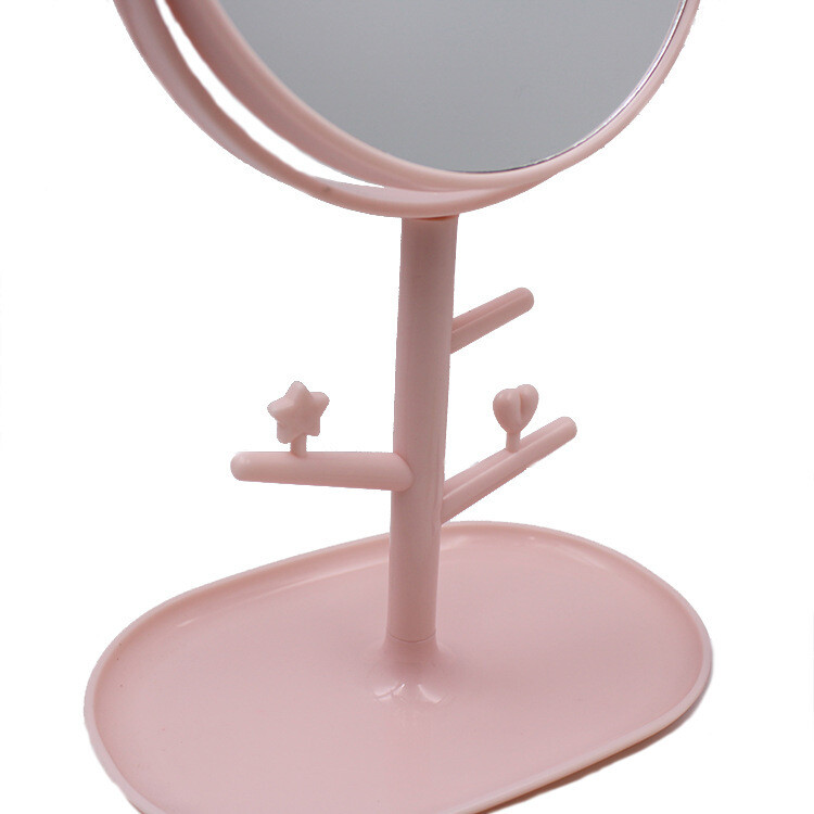 Plastic makeup mirror