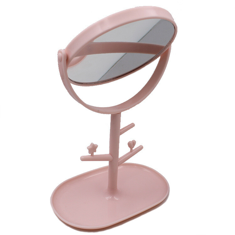 Plastic makeup mirror