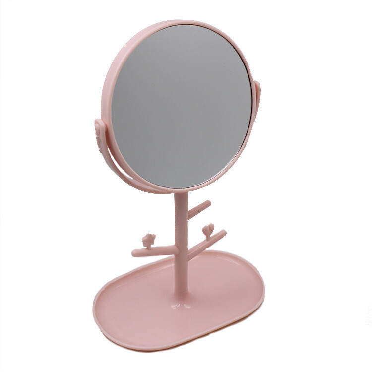 Plastic makeup mirror