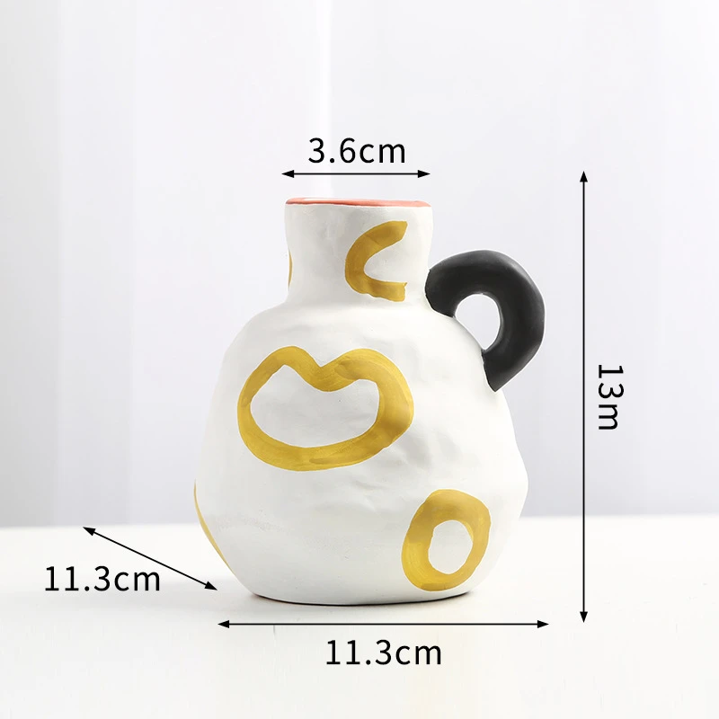 Hand-Painted ceramic vase