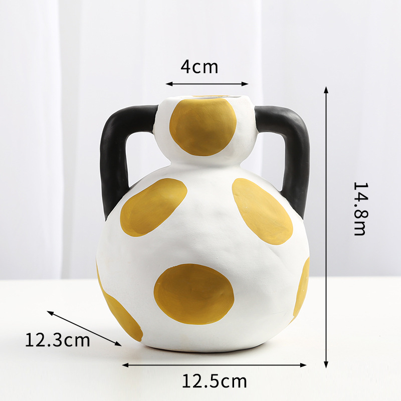 Hand-Painted ceramic vase