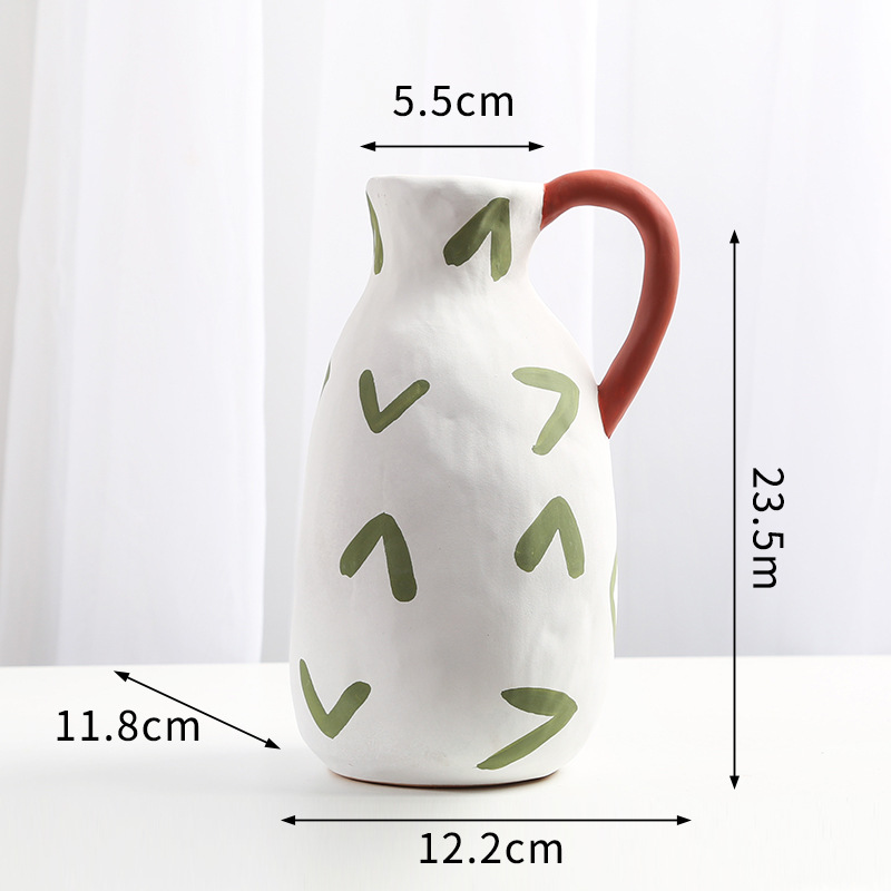 Hand-Painted ceramic vase