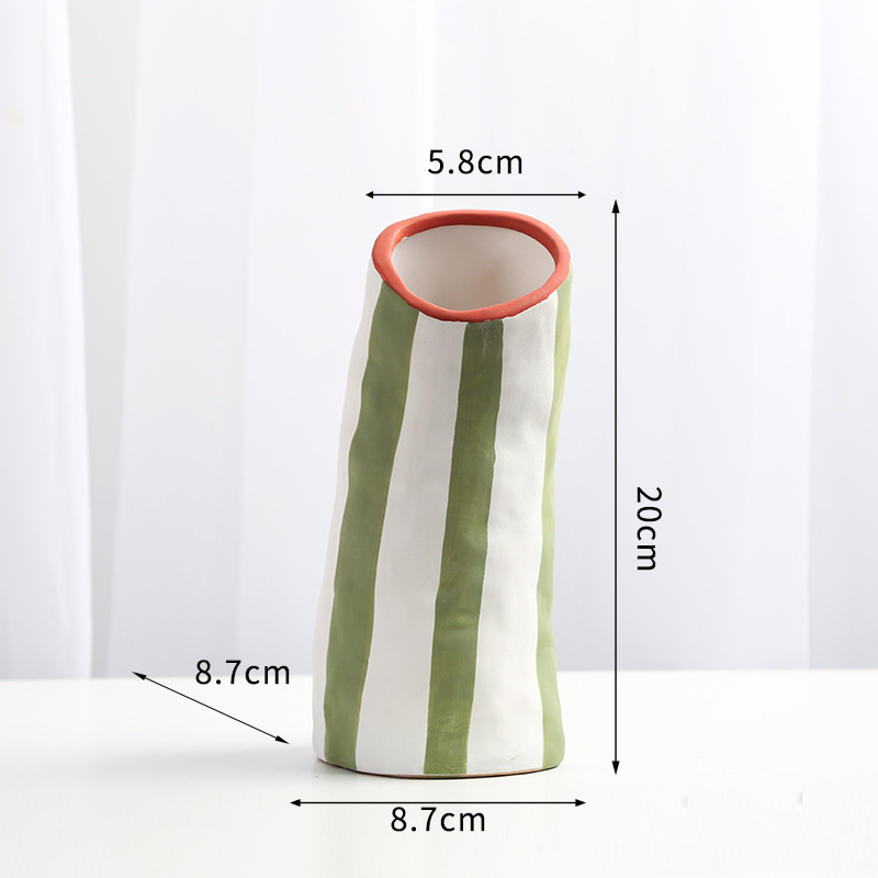 Hand-Painted ceramic vase