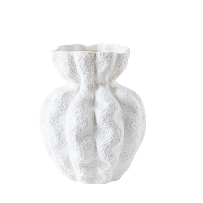 Nordic white ceramic vase