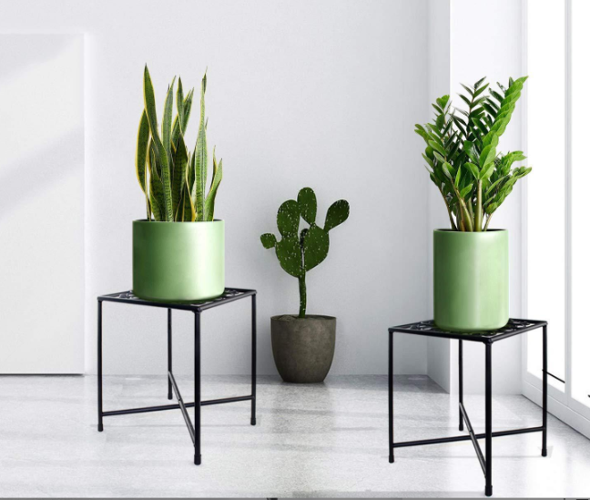 Foldable iron flower rack