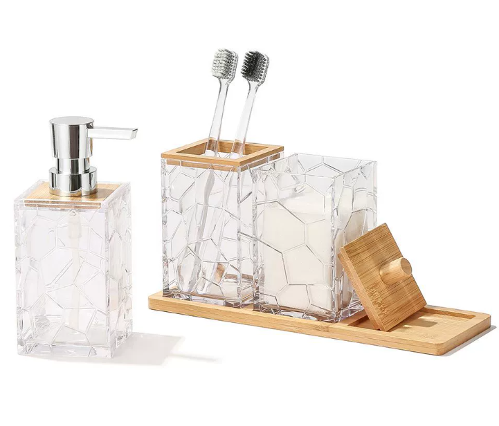 Acrylic bathroom set of 4 pieces