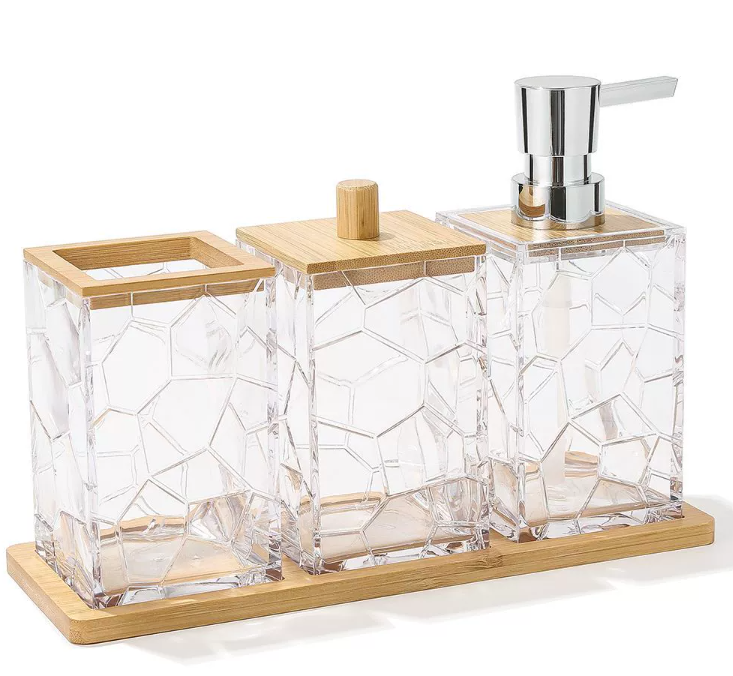 Acrylic bathroom set of 4 pieces