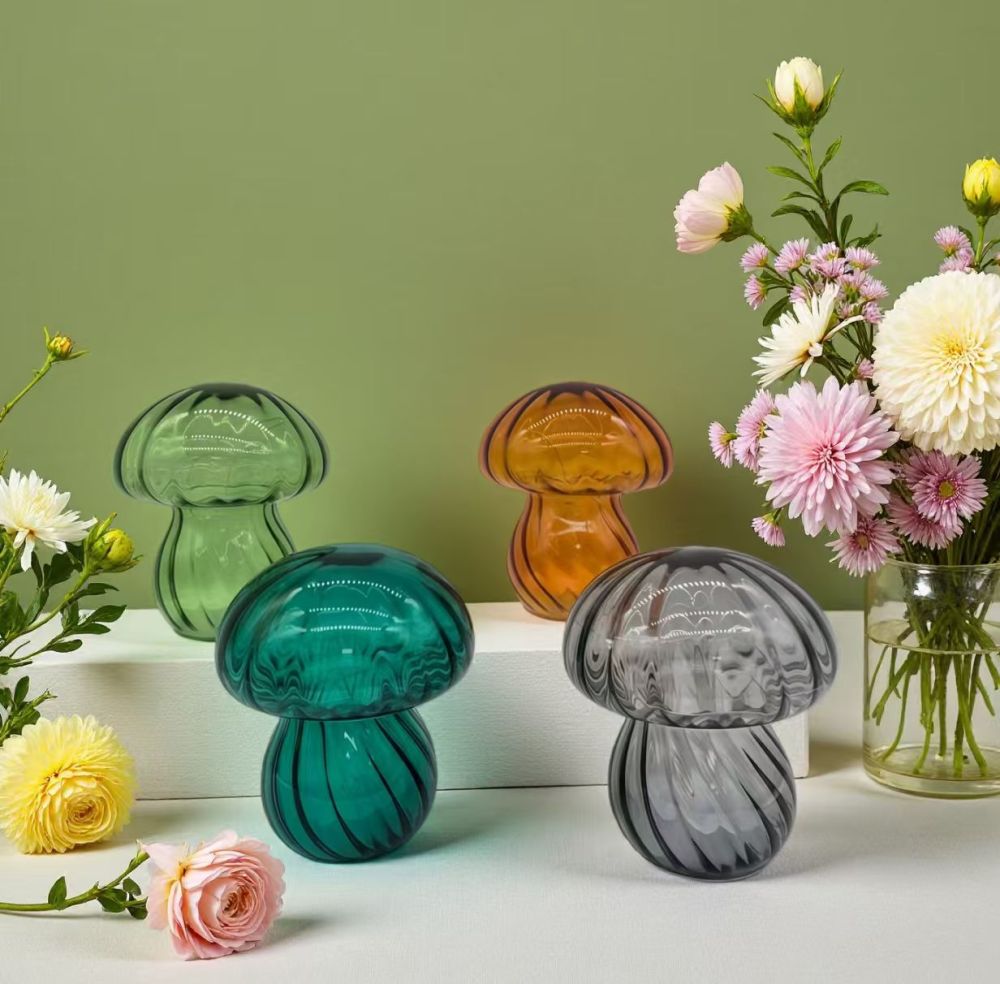 Glass Mushroom Lamp
