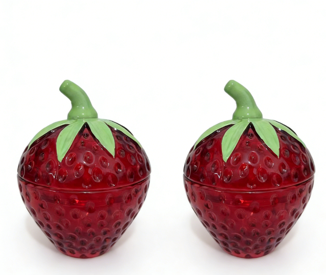 Glass scented candle holder