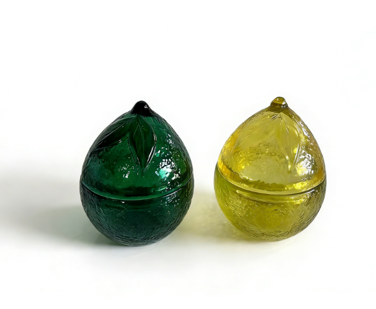 Glass scented candle holder