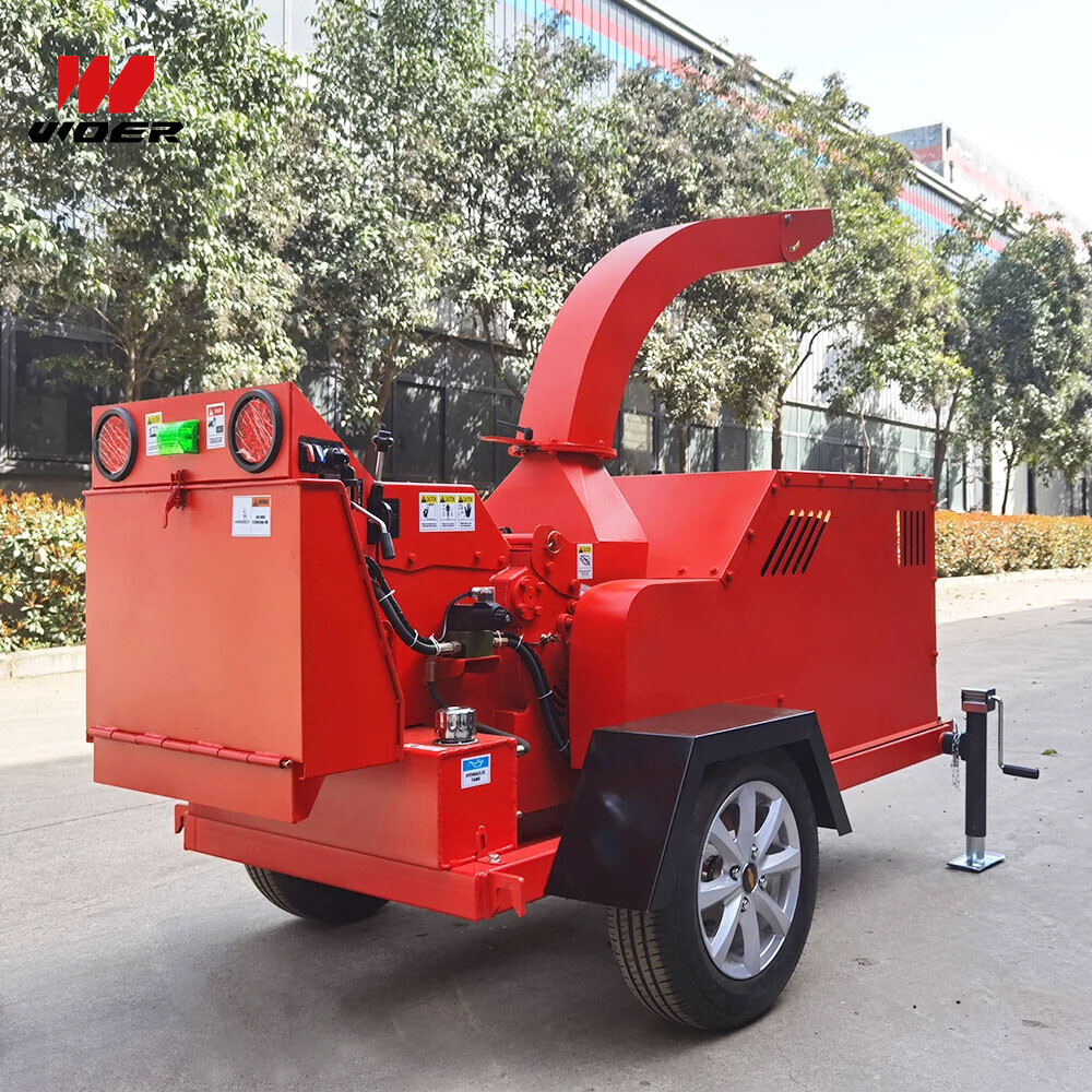 Heavy Duty Garden Branch Crusher Hydraulic Feed Large Wood Chipper