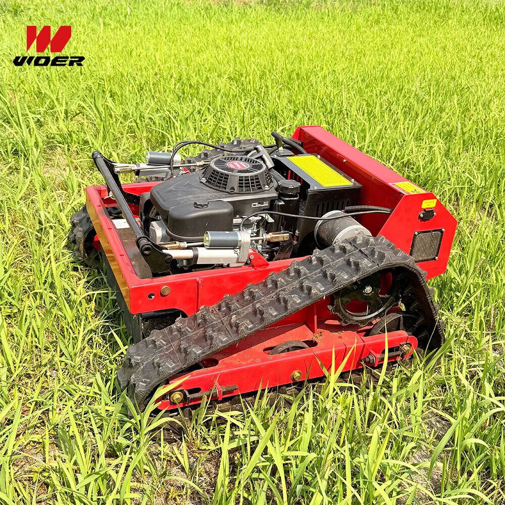 Rubber Track Grass Off Road Lawn Mower Robot Electric Smart