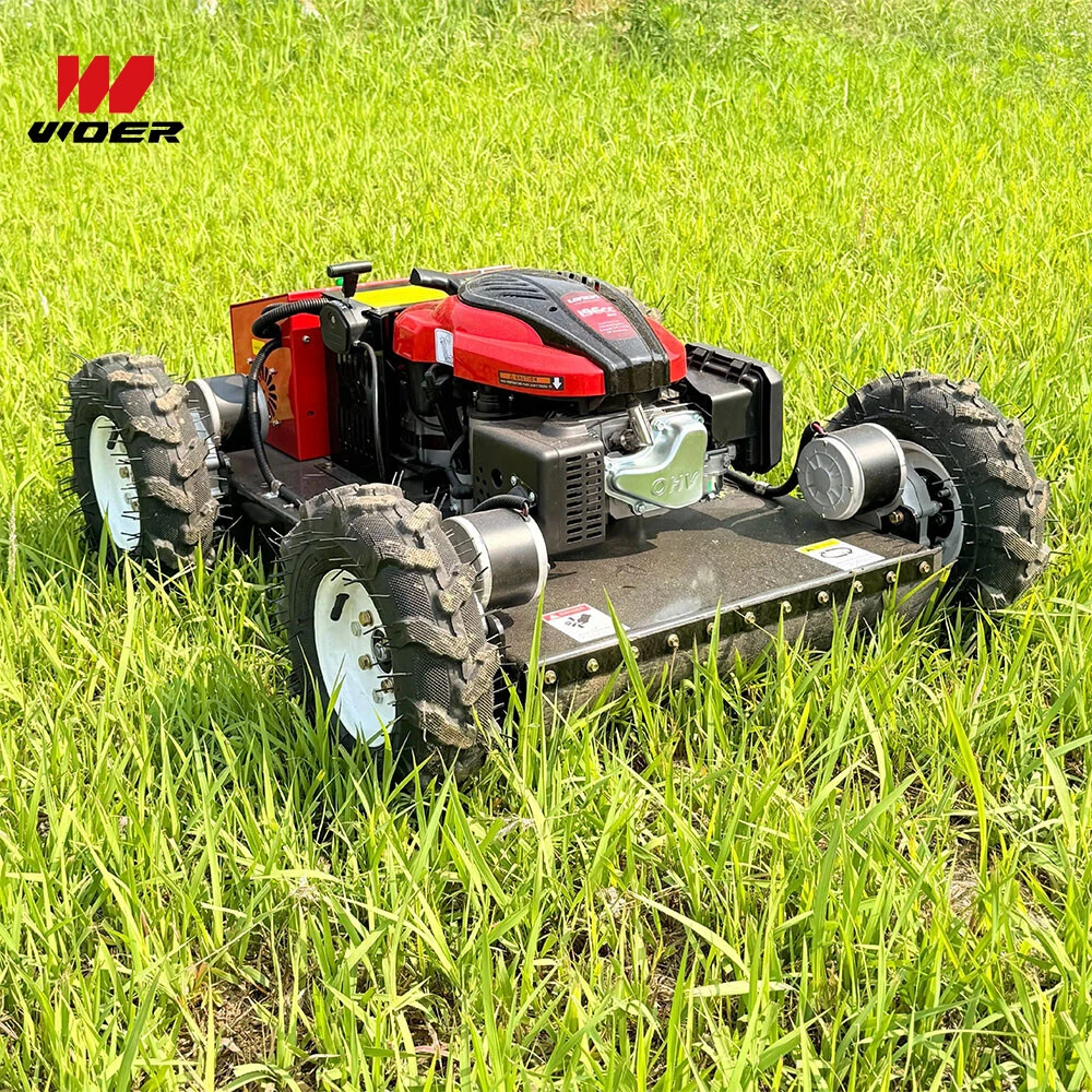 How to use a remote control wheel lawn mower?
