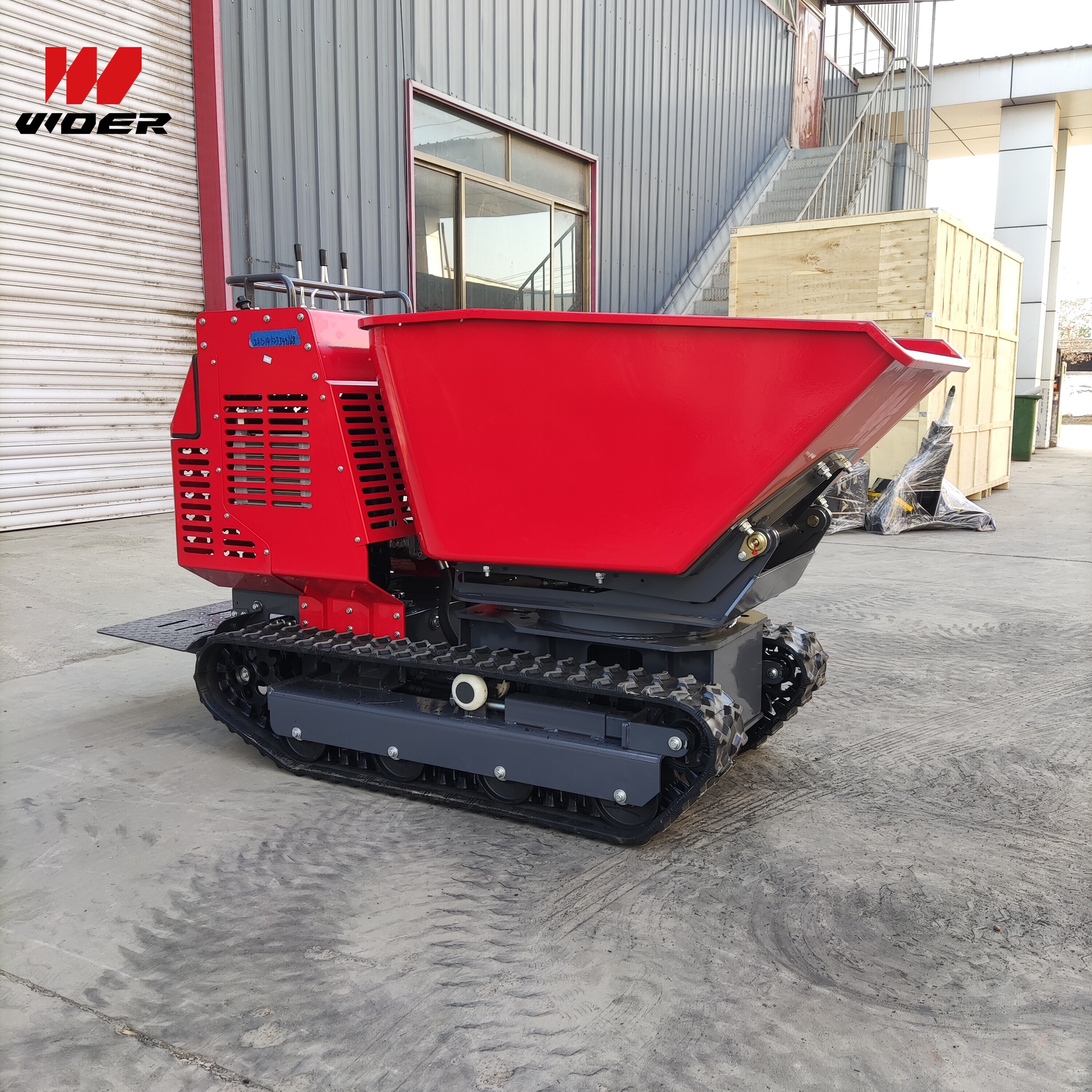 Garden Rubber Track All Terrain Hydraulic Mini Tracked Dumper