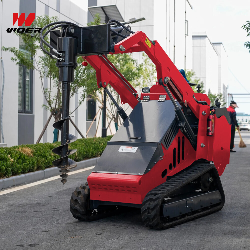 Compact Walk Behind Crawler Tracked Skid Steer Loader Made In China