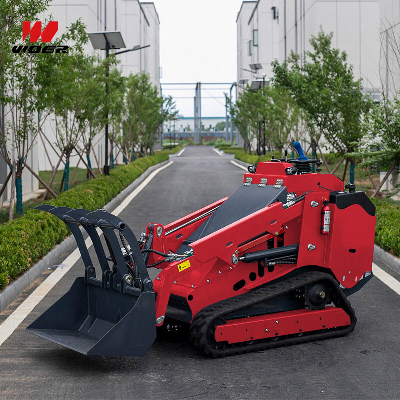 Compact Walk Behind Crawler Tracked Skid Steer Loader Made In China
