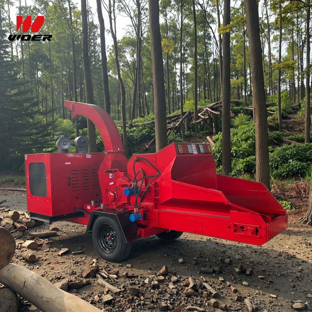 Large Industrial Wood Crusher Chipper Machine Forest Machinery