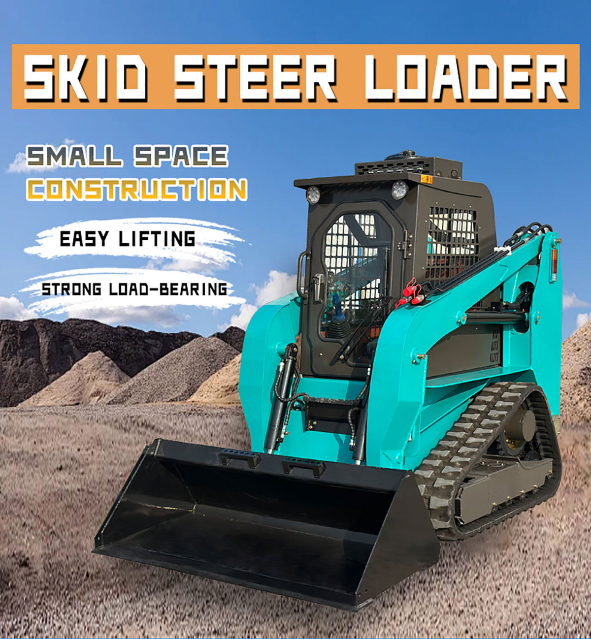 crawler mini skid steer loader