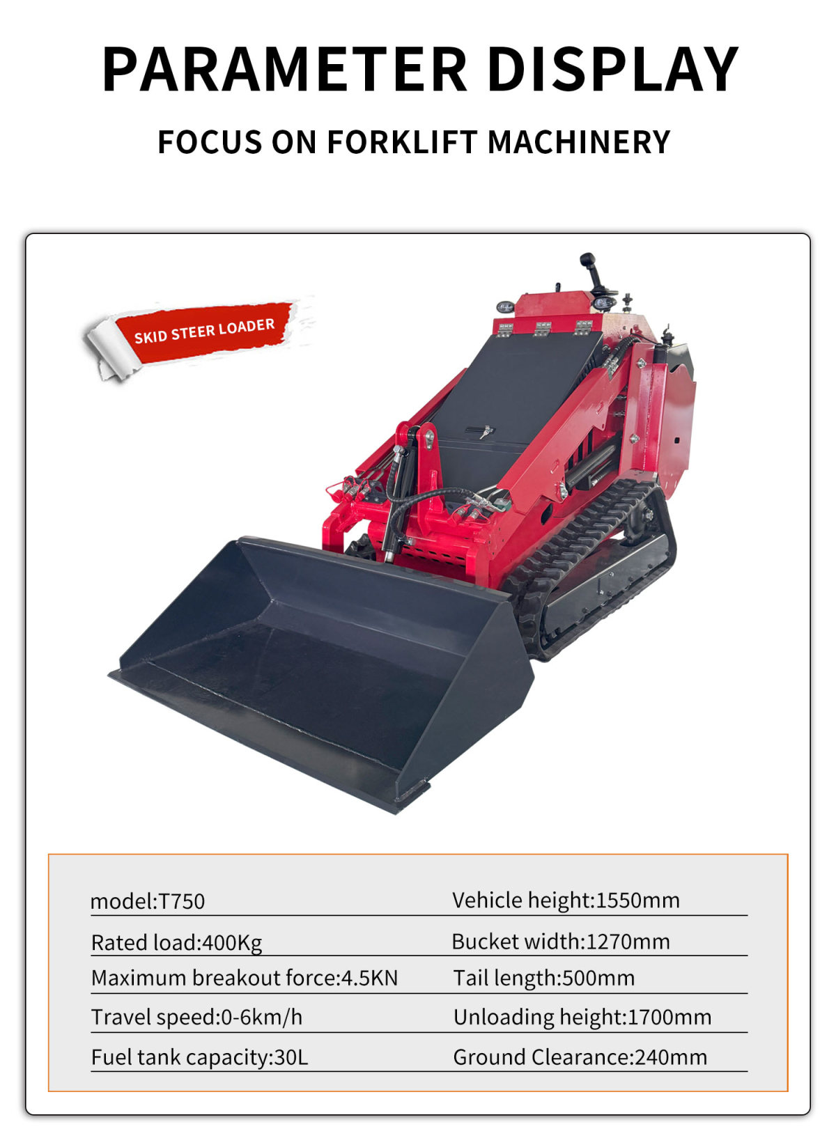 skid steer loader from china