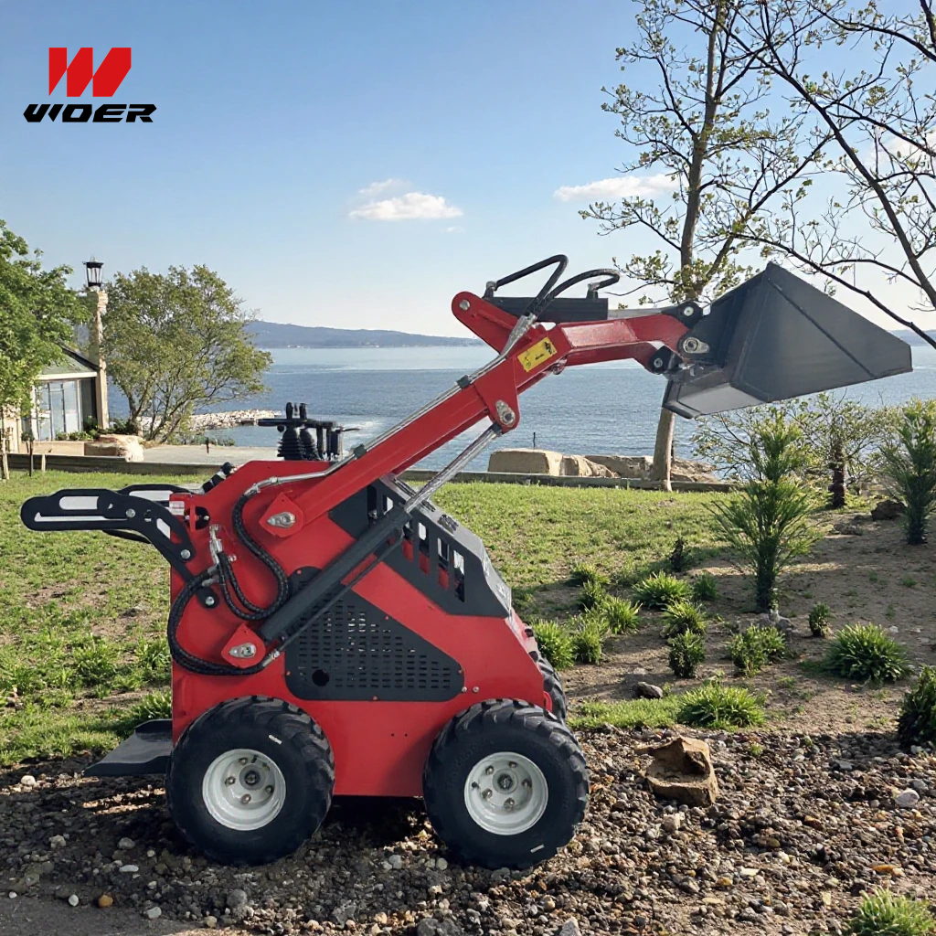 Free Shipping Sale Mini Small Wheel Front End Skid Steer Loader