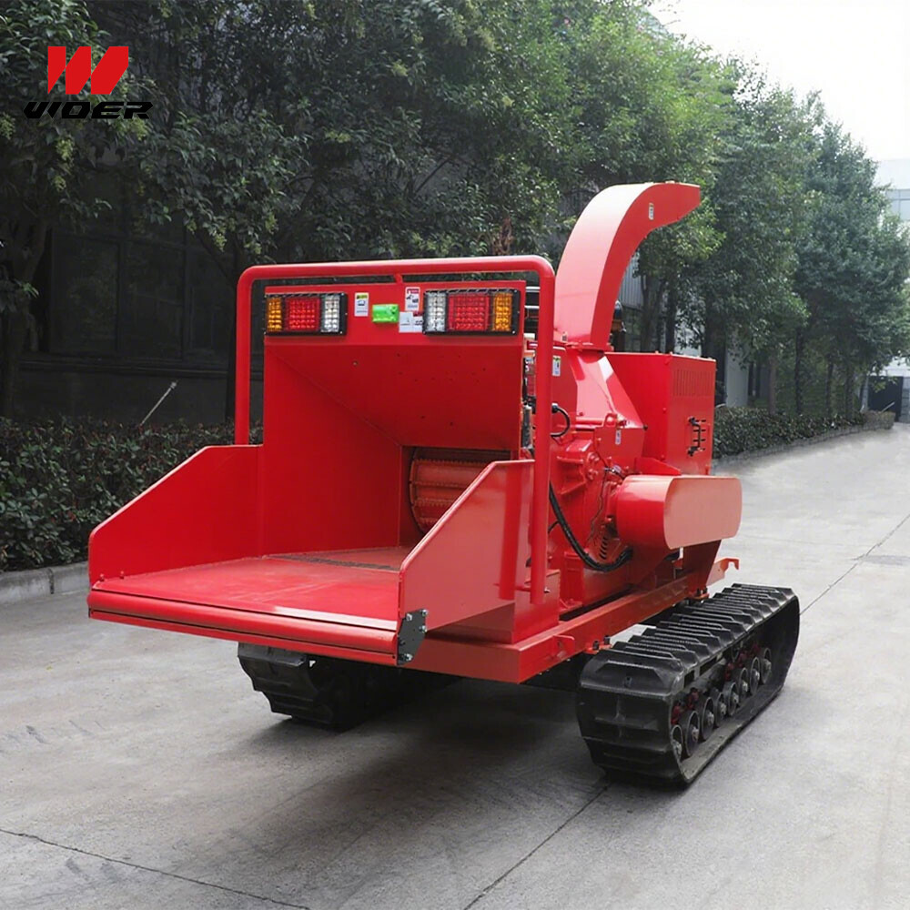 Forestry Big Crawler Diesel Gas Mobile Wood Chippers Machine Large For Sale