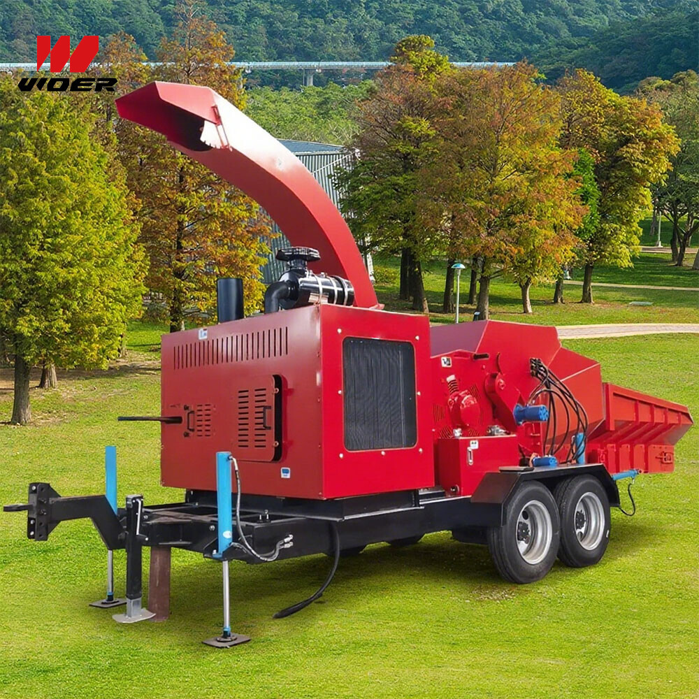Large Industrial Hydraulic Diesel Wood Chipper Machine Forest Machinery