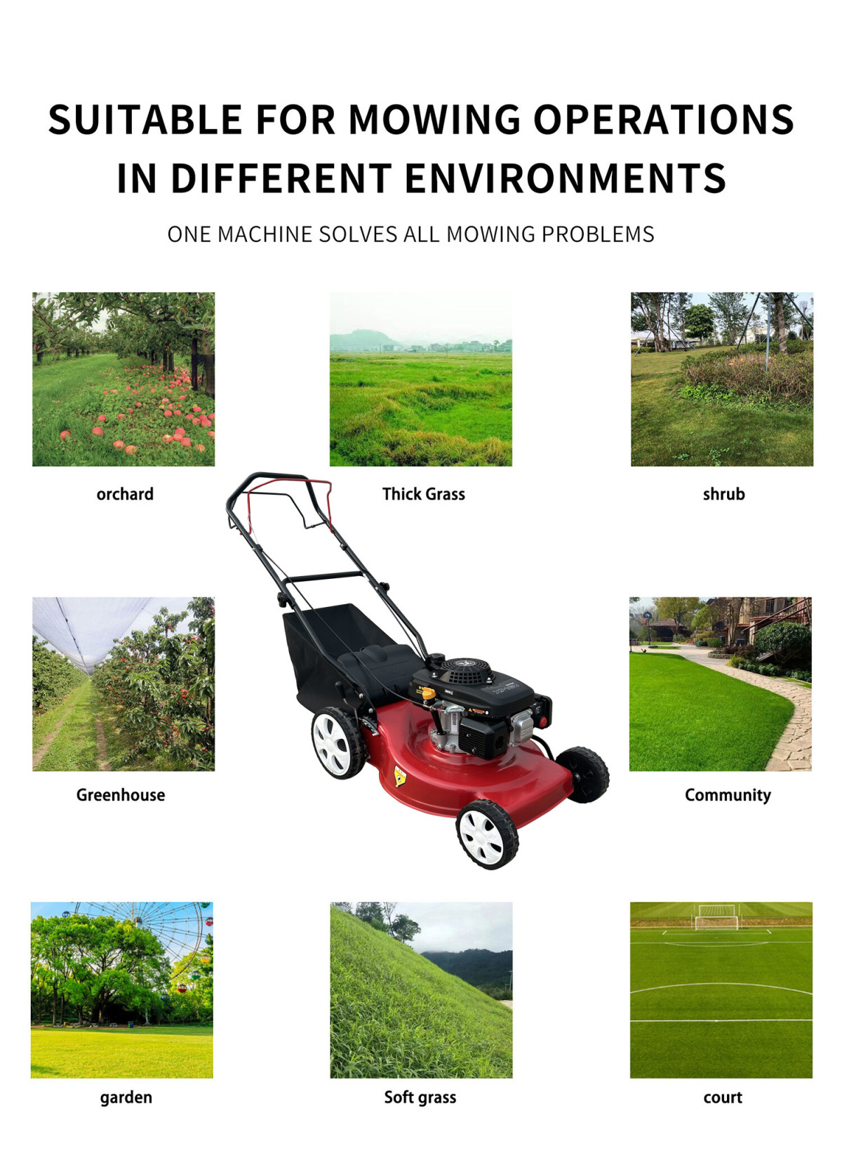 self-propelled lawn mower