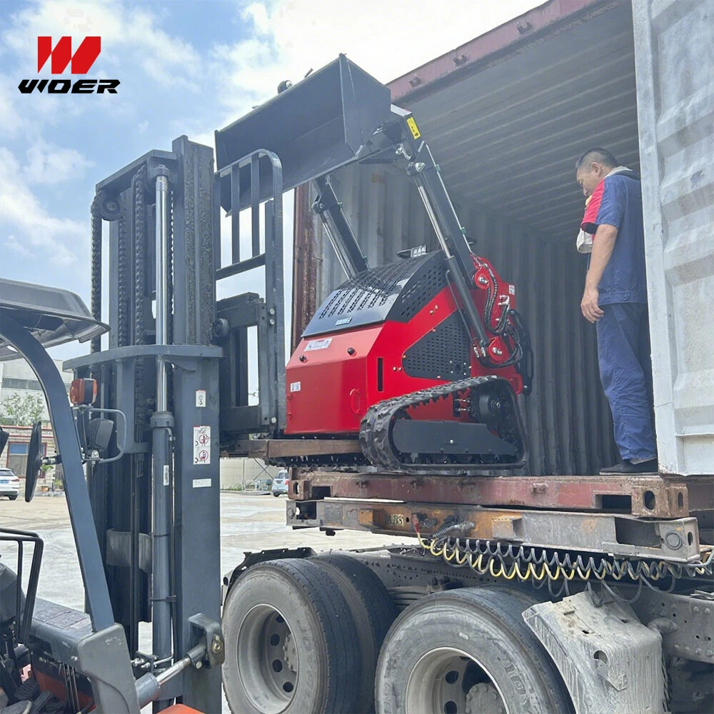 WOER small crawler track/wheel mini skid steer loader exported to Mexico