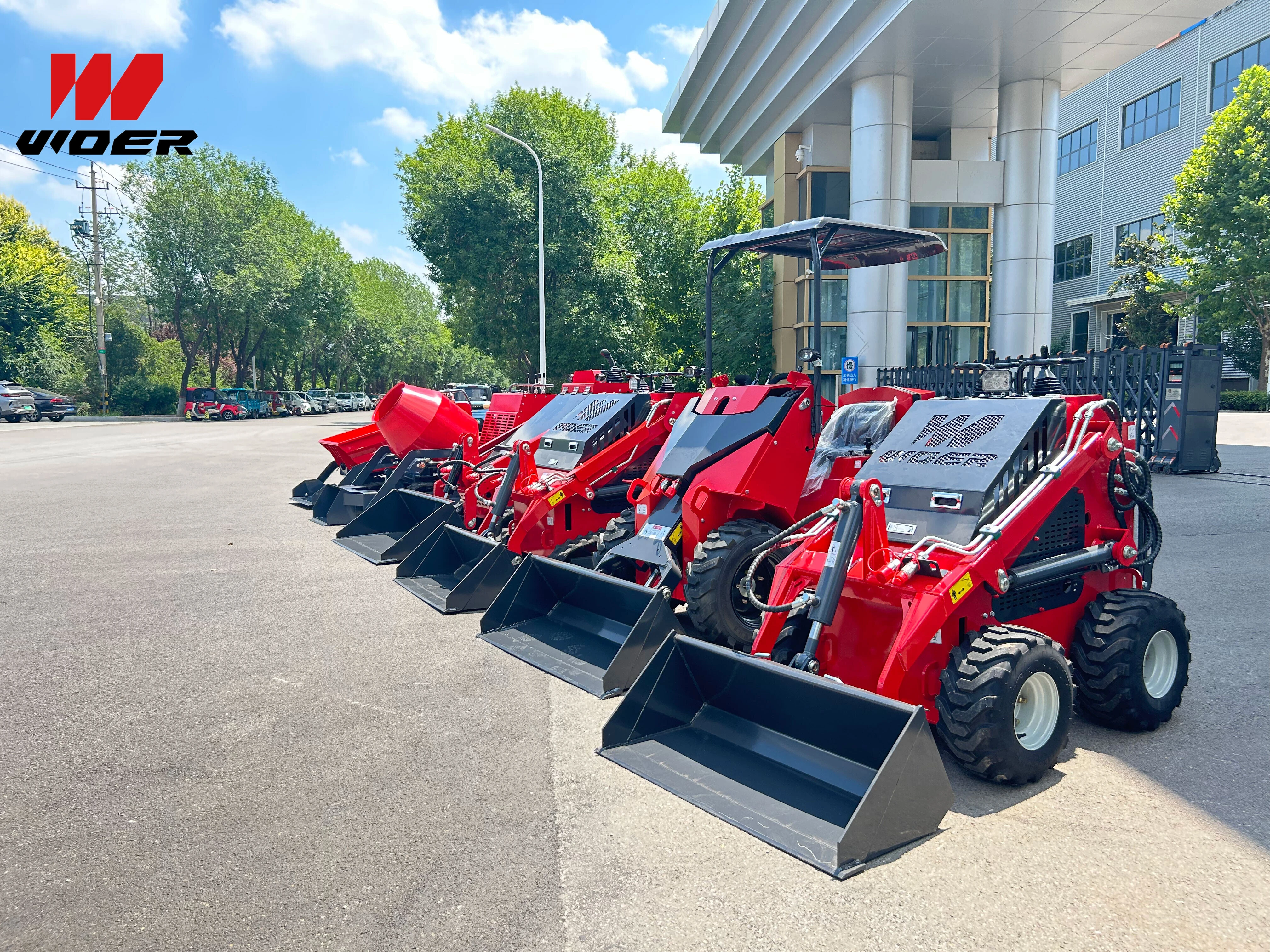 WOER Mini Skid Steer Loader Dump Truck Mixer Truck Samples Shipped to the United States - Export Supply