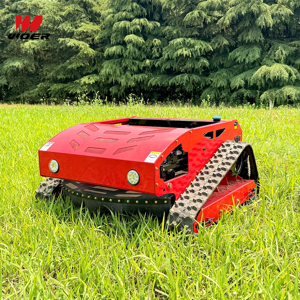 Remote Control Diesel Lawn Mowers Sale Rubber Tracks Automatic