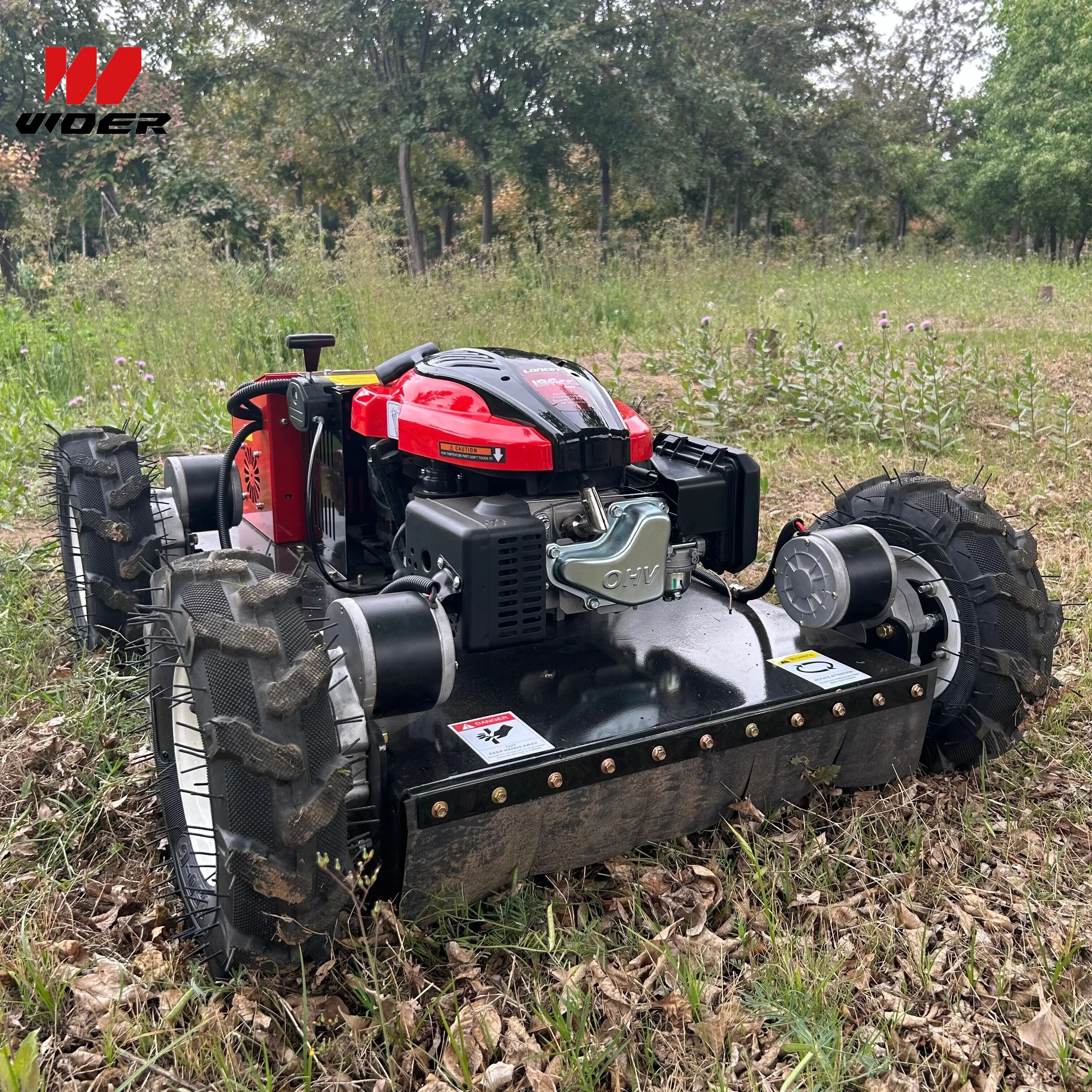 Remote Control Lawn Mower with Intelligent Obstacle Avoidance Function | Safe & Efficient Grass Cutting